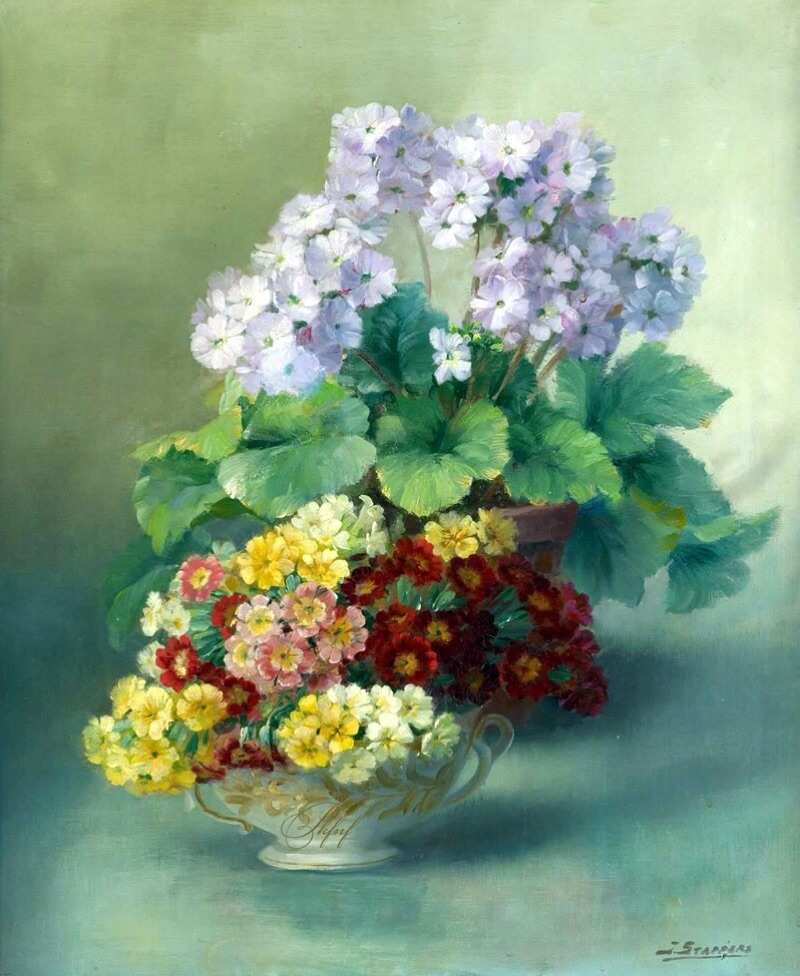 比利時(shí)花卉油畫作品欣賞 - 美篇